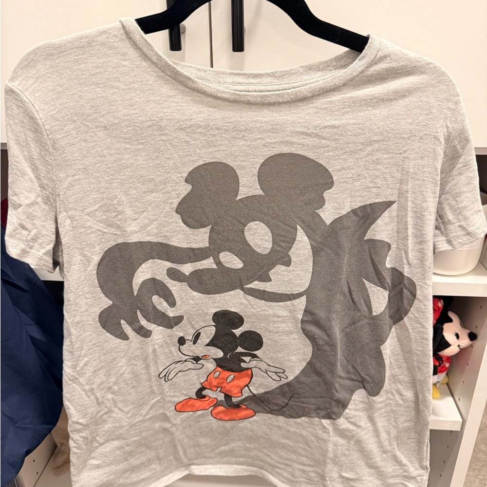 Disney Mickey Mouse Shadow Gray women’s T-Shirt
